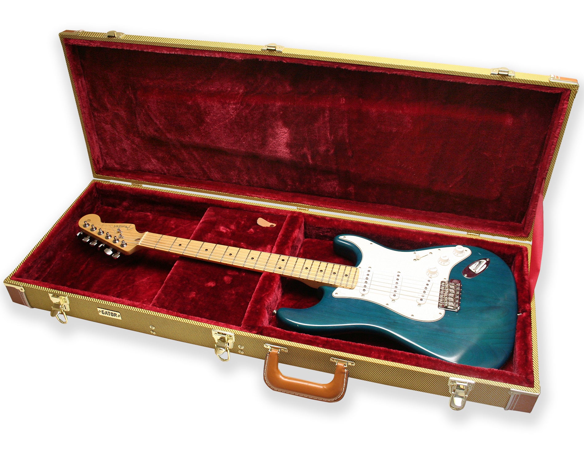 Gator Deluxe Wood Case for Electric Guitars - Tweed