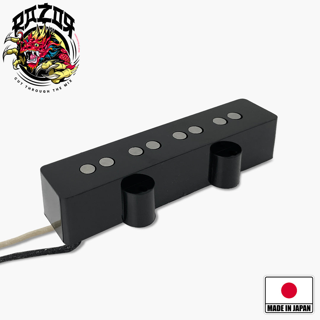Razor Buraddo mūn Blood Moon Neck Pickup for Jazz Bass, Black