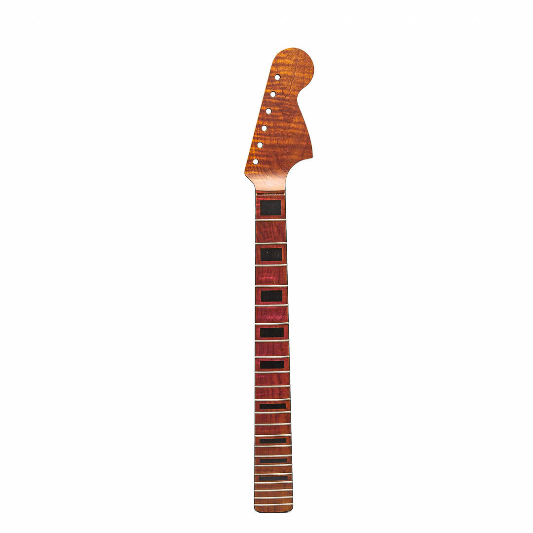 Allparts Select VIN-MOD AAA+ Roasted Flame Maple Jaguar Neck - Licensed by Fender