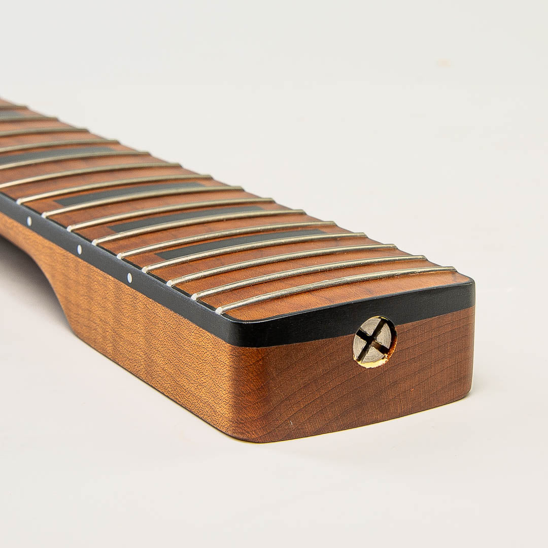 Allparts Select VIN-MOD AAA+ Roasted Flame Maple Jaguar Neck - Licensed by Fender