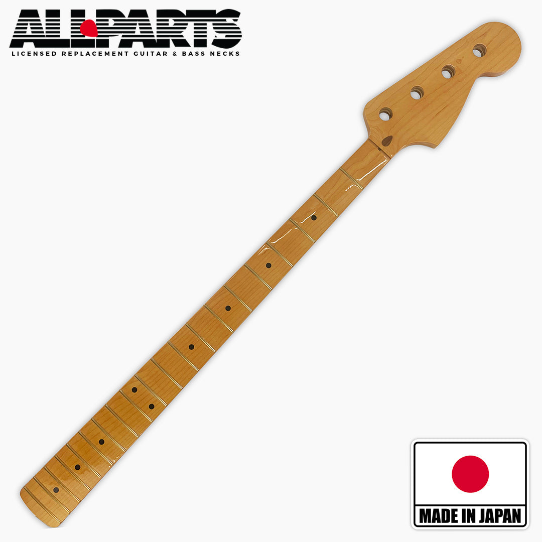 Allparts Licensed by Fender Neck for Jazz Bass, Vintage Tint