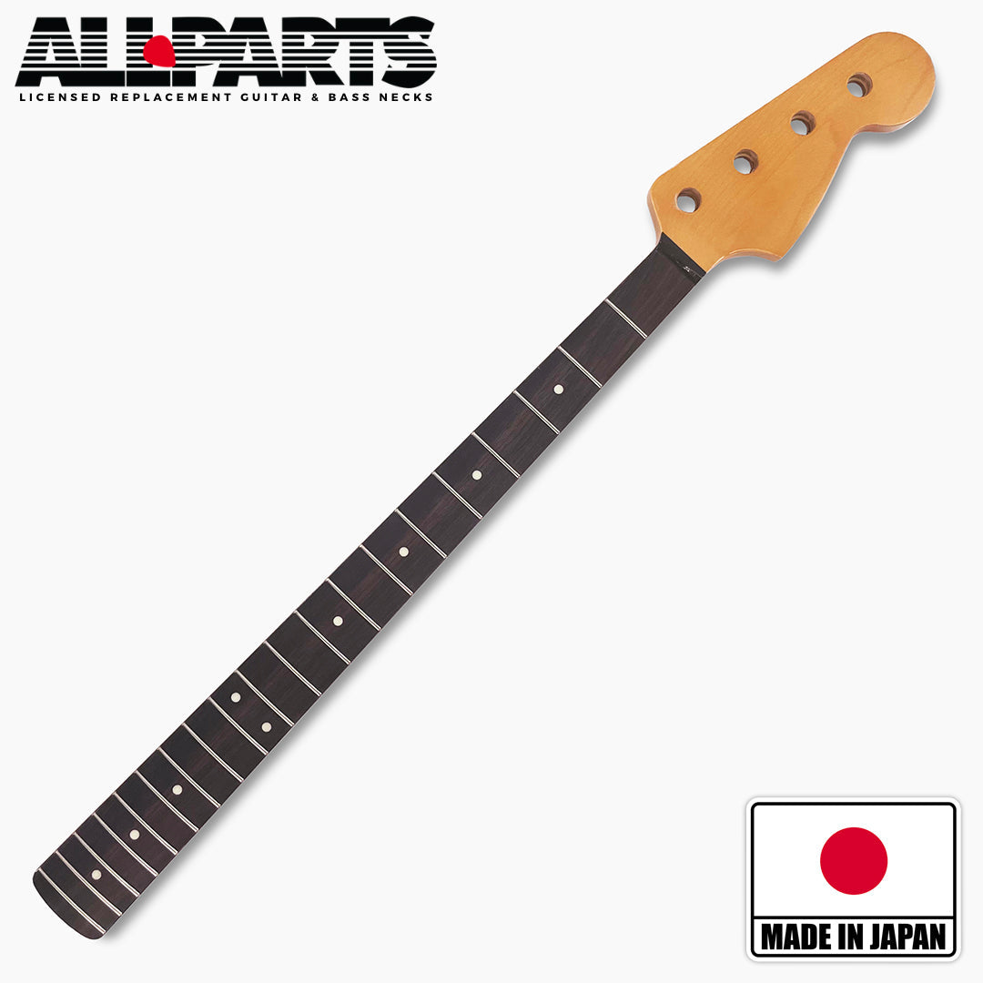 Allparts Licensed by Fender Neck for Jazz Bass, Rosewood Fingerboard