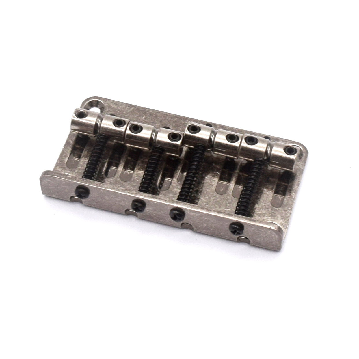 KD By AxLabs Vintage Style 4-String Bass Bridge, Antique Silver