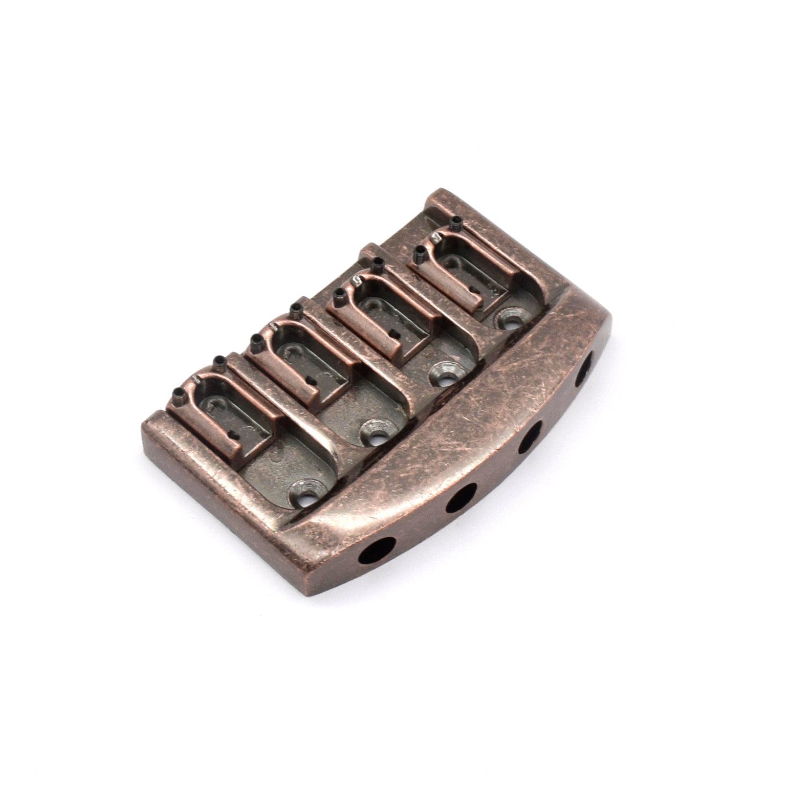 KD By AxLabs Gravity Saddle 4-String Bass Bridge, Antique Bronze
