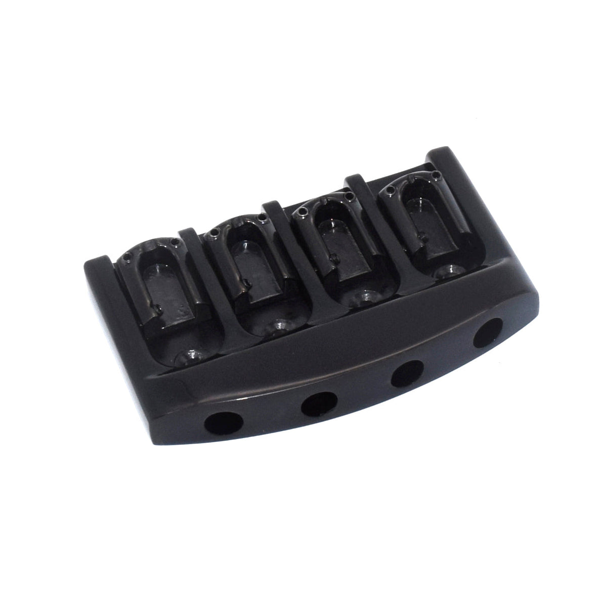 KD By AxLabs Gravity Saddle 4-String Bass Bridge, Burnt Chrome