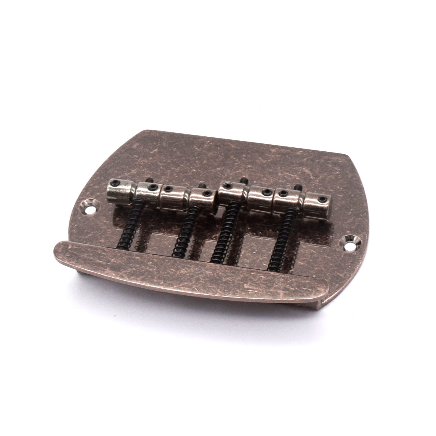 KD By AxLabs 4-String Bass Bridge, Large Round Plate, Antique Bronze