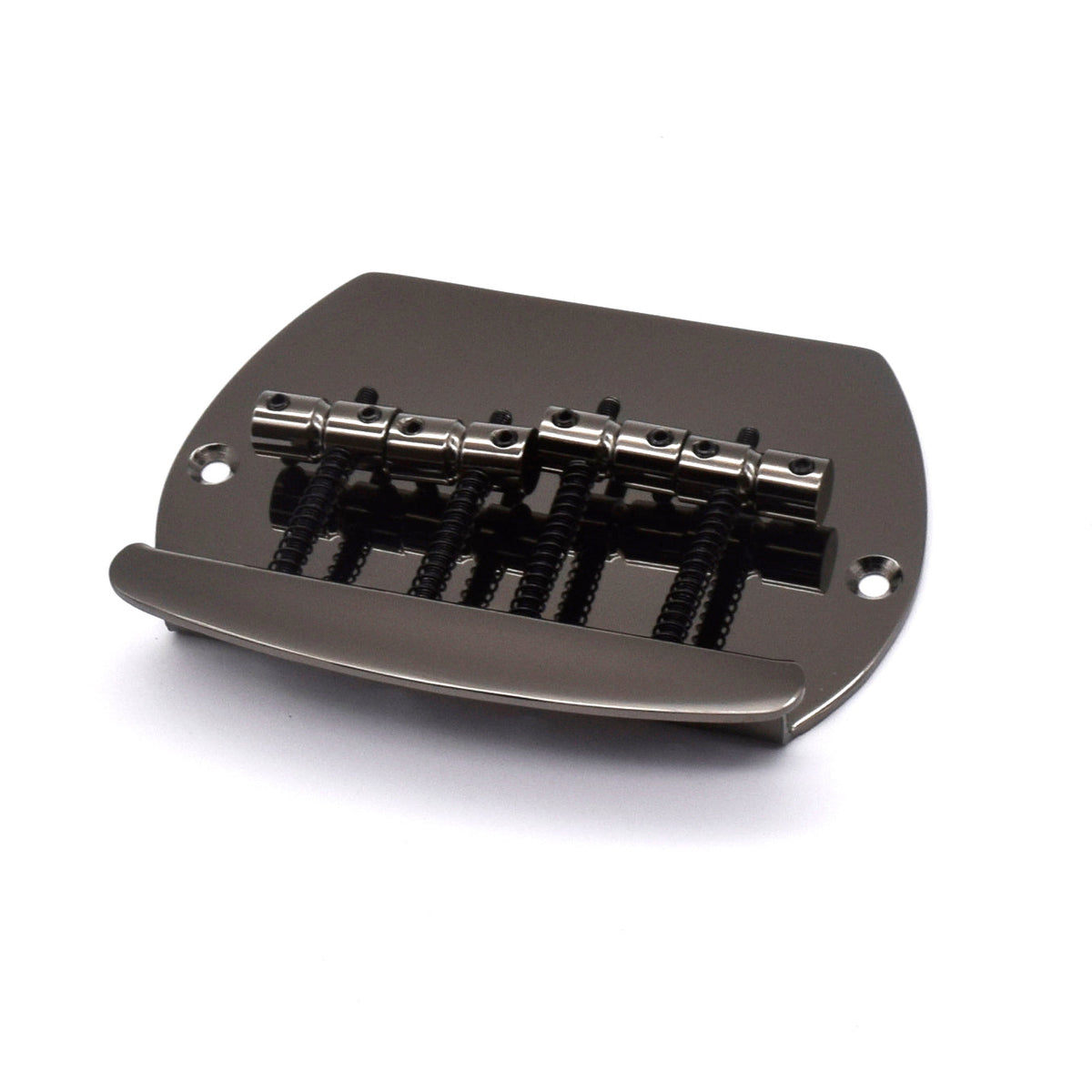KD By AxLabs 4-String Bass Bridge, Large Round Plate, Black Nickel