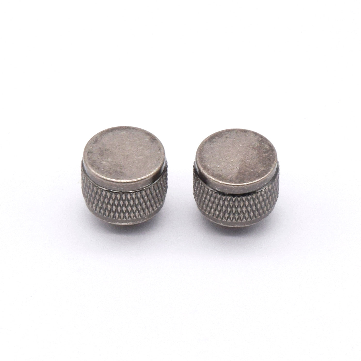 KD By AxLabs Gretsch-Style Threaded Strap Buttons (2), Antique Silver