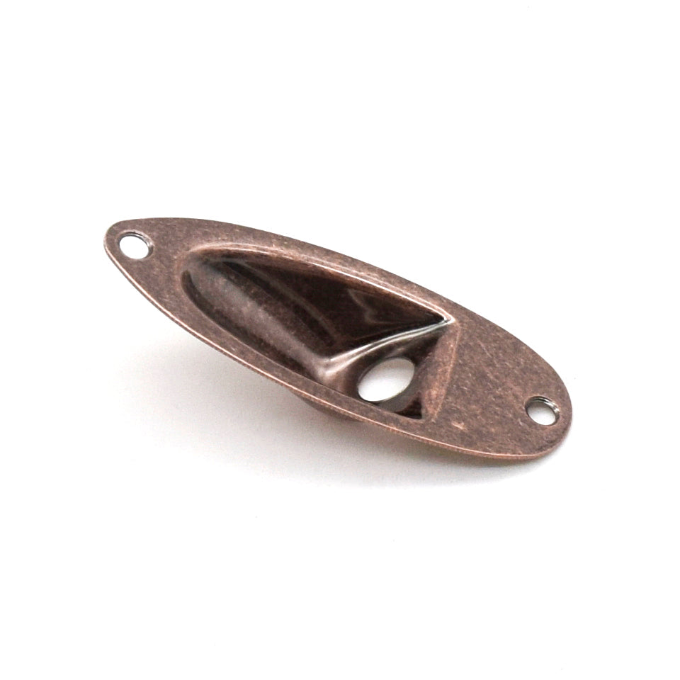 KD By AxLabs Recessed Strat-Style Jack Plate, Antique Bronze