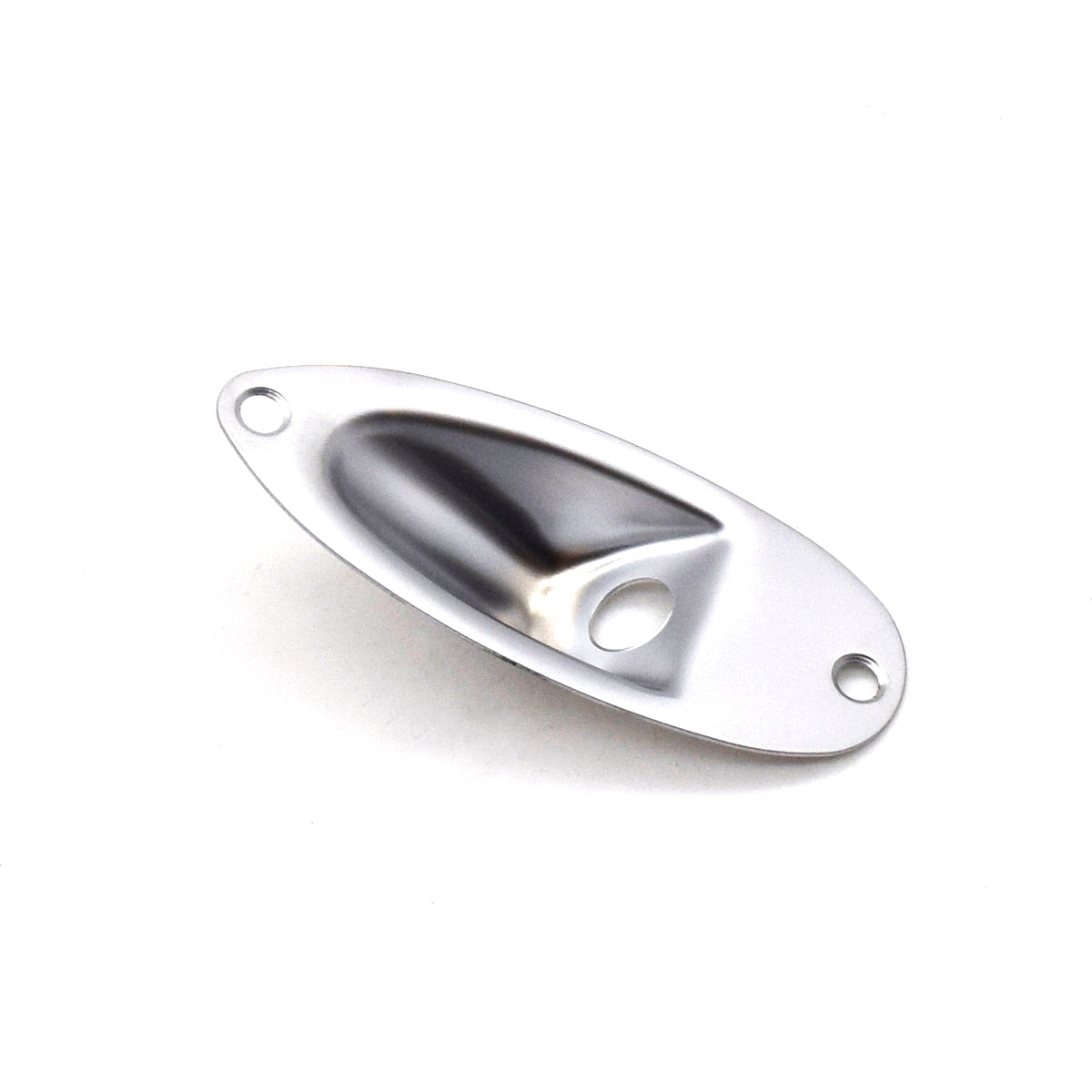 KD By AxLabs Recessed Strat-Style Jack Plate, Satin Chrome