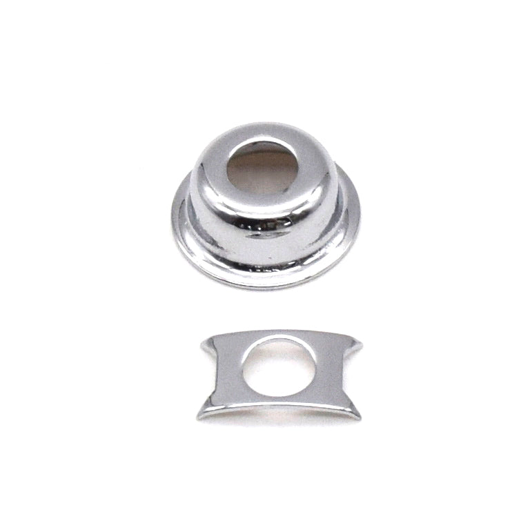 KD By AxLabs Recessed Tele-Style Cup Jack Plate, Chrome