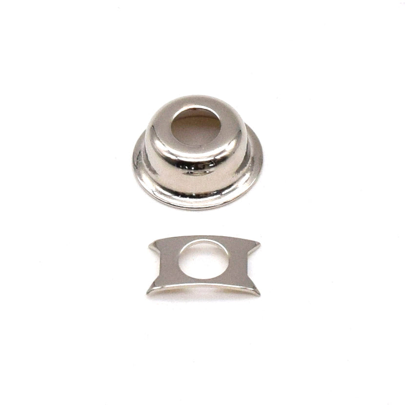 KD By AxLabs Recessed Tele-Style Cup Jack Plate, Nickel