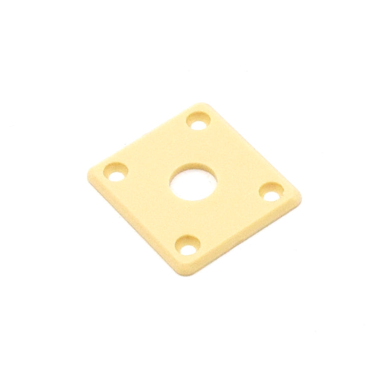 KD By AxLabs Epiphone-Style Plastic Square Jack Plate, Ivory