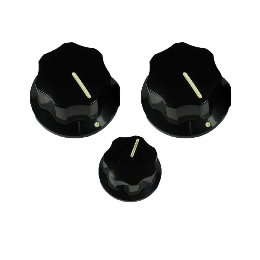 Kluson Replacement Knob Set for Fender Jazz Bass