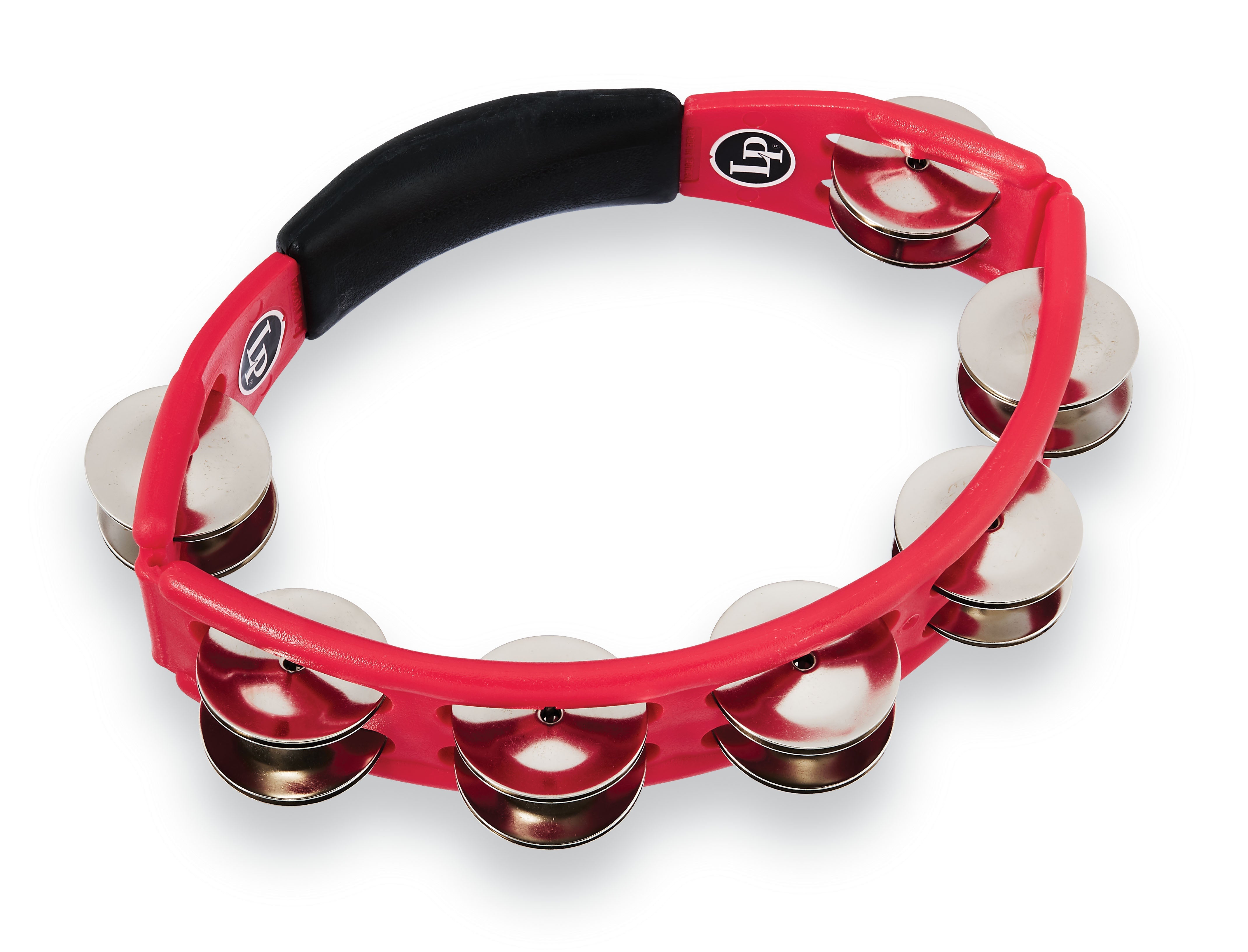 LP Cyclops Handheld Tambourine, Steel, Red