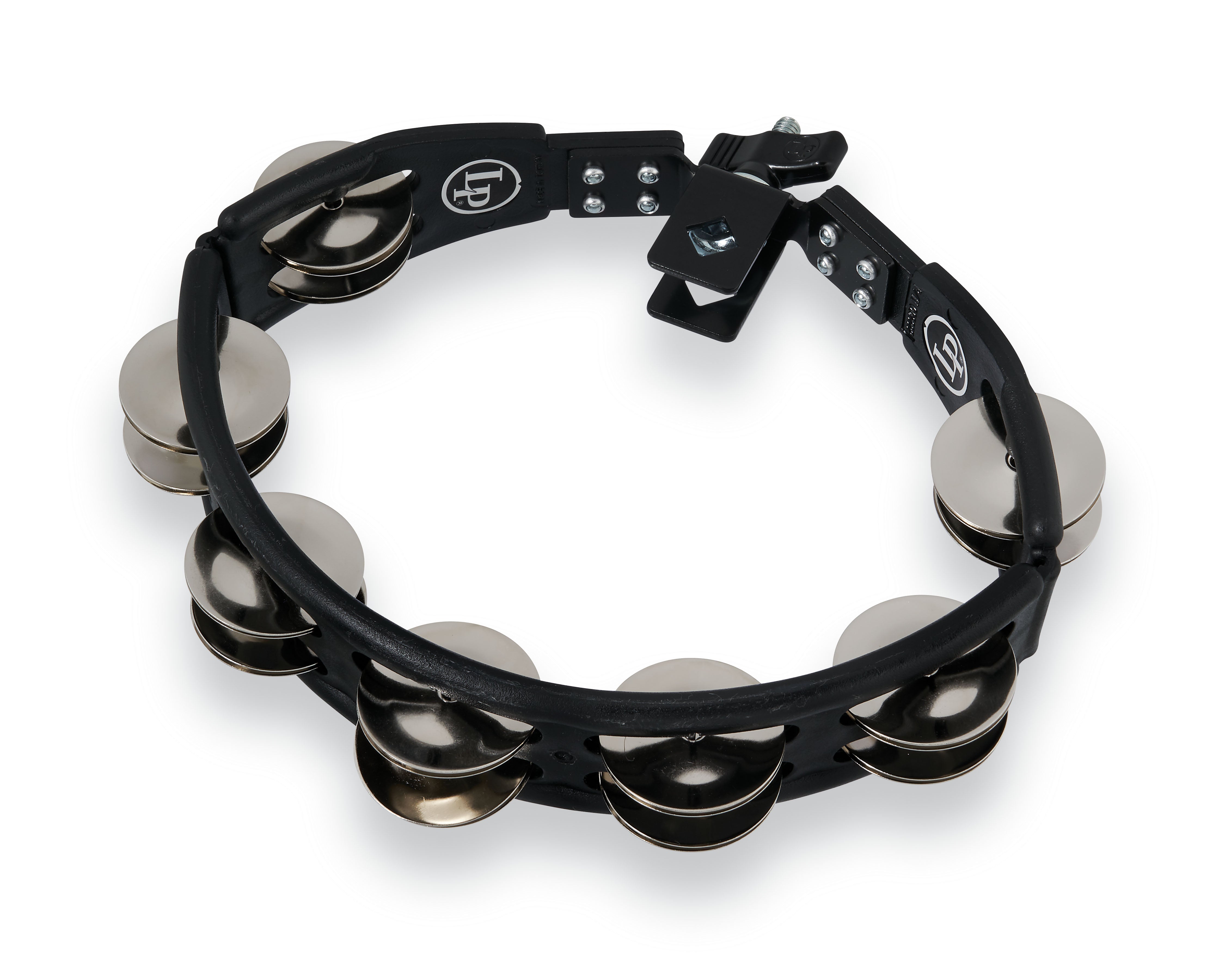 LP Cyclops Mounted Tambourine, Steel, Black