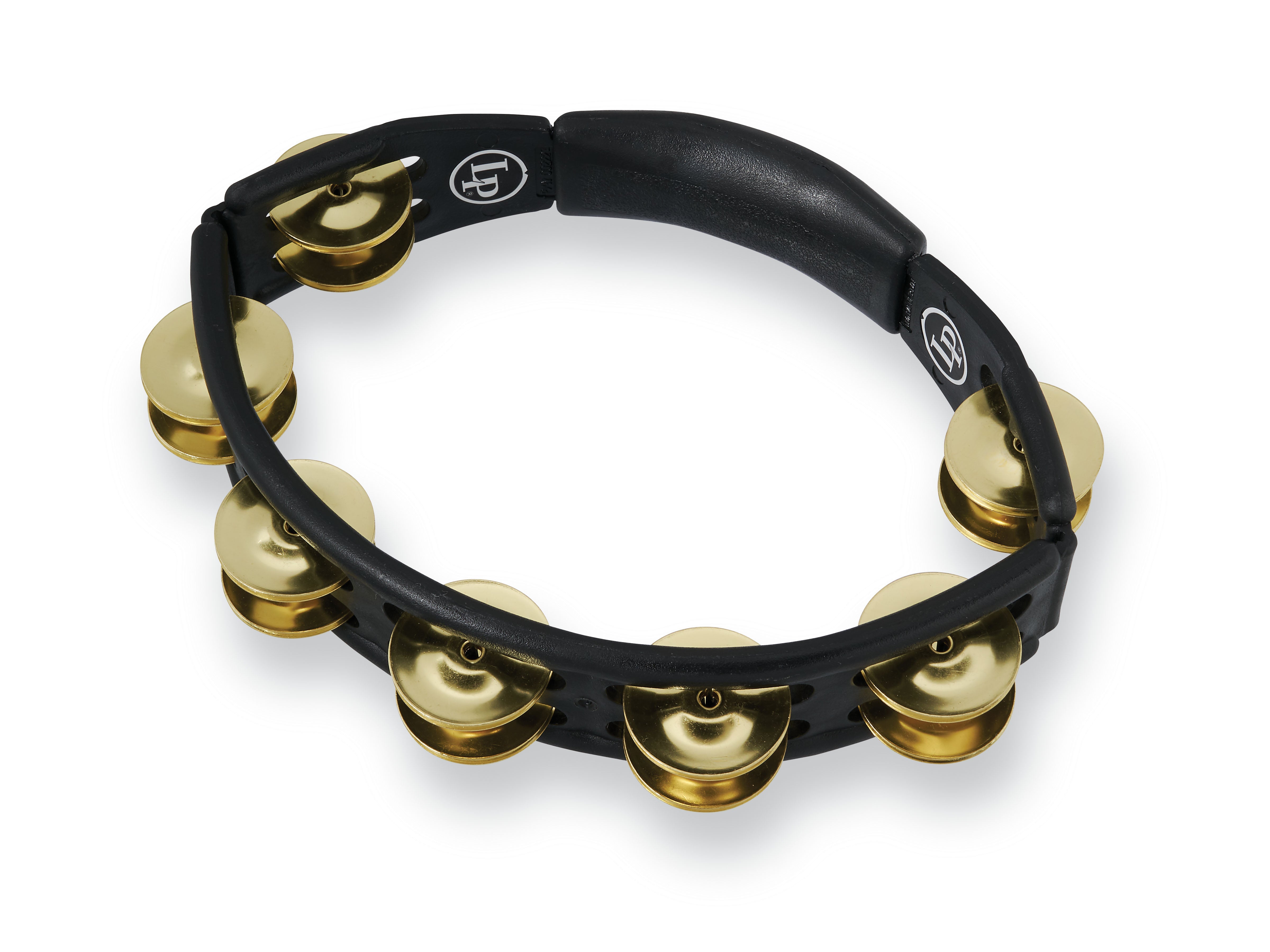 LP Cyclops Handheld Tambourine, Brass, Black