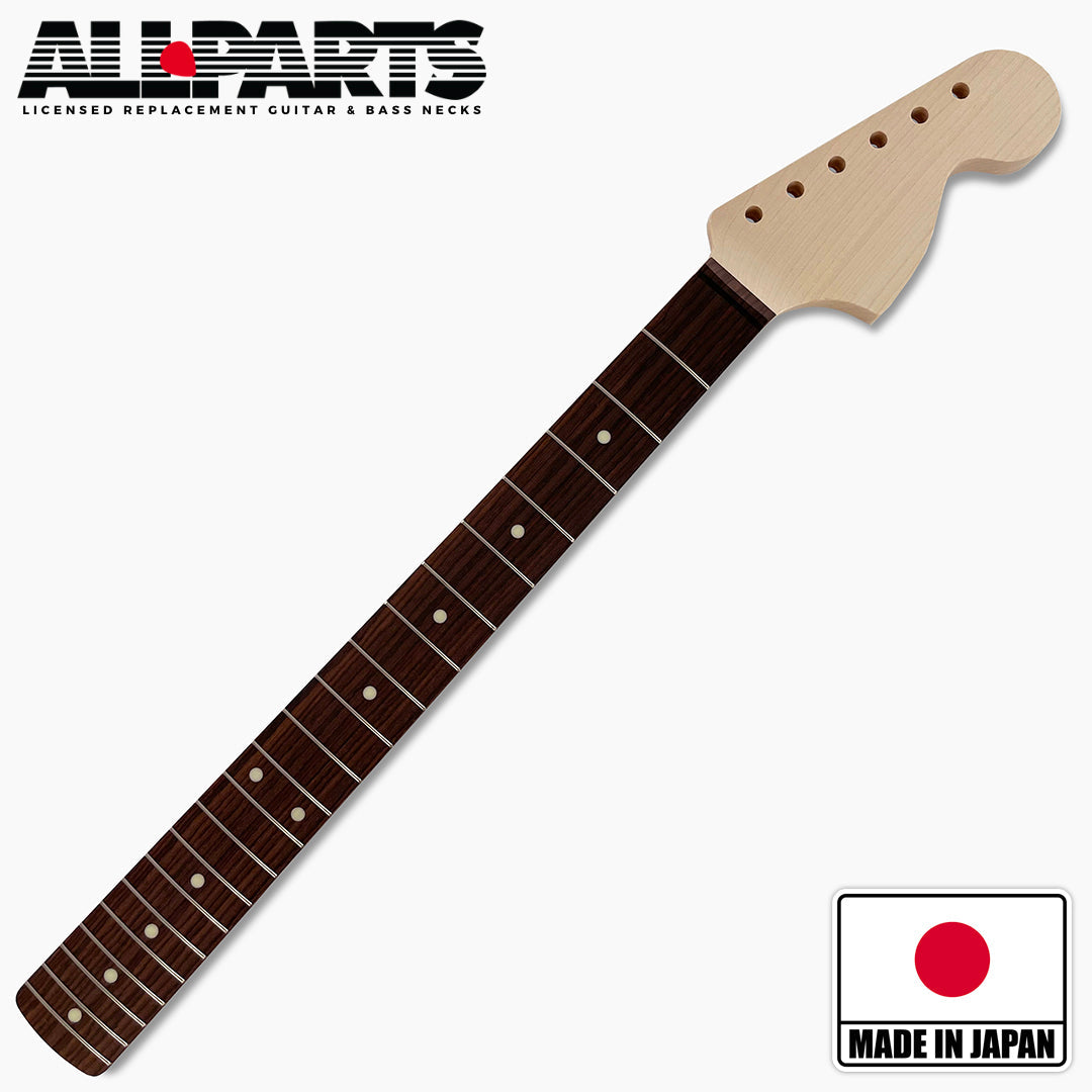 Fender Licensed Neck for Strat, Rosewood Fingerboard, Unfinished