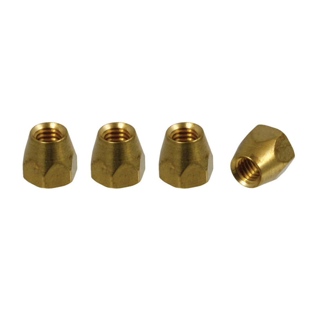 Truss Rod Nuts (4) for Gibson, Brass