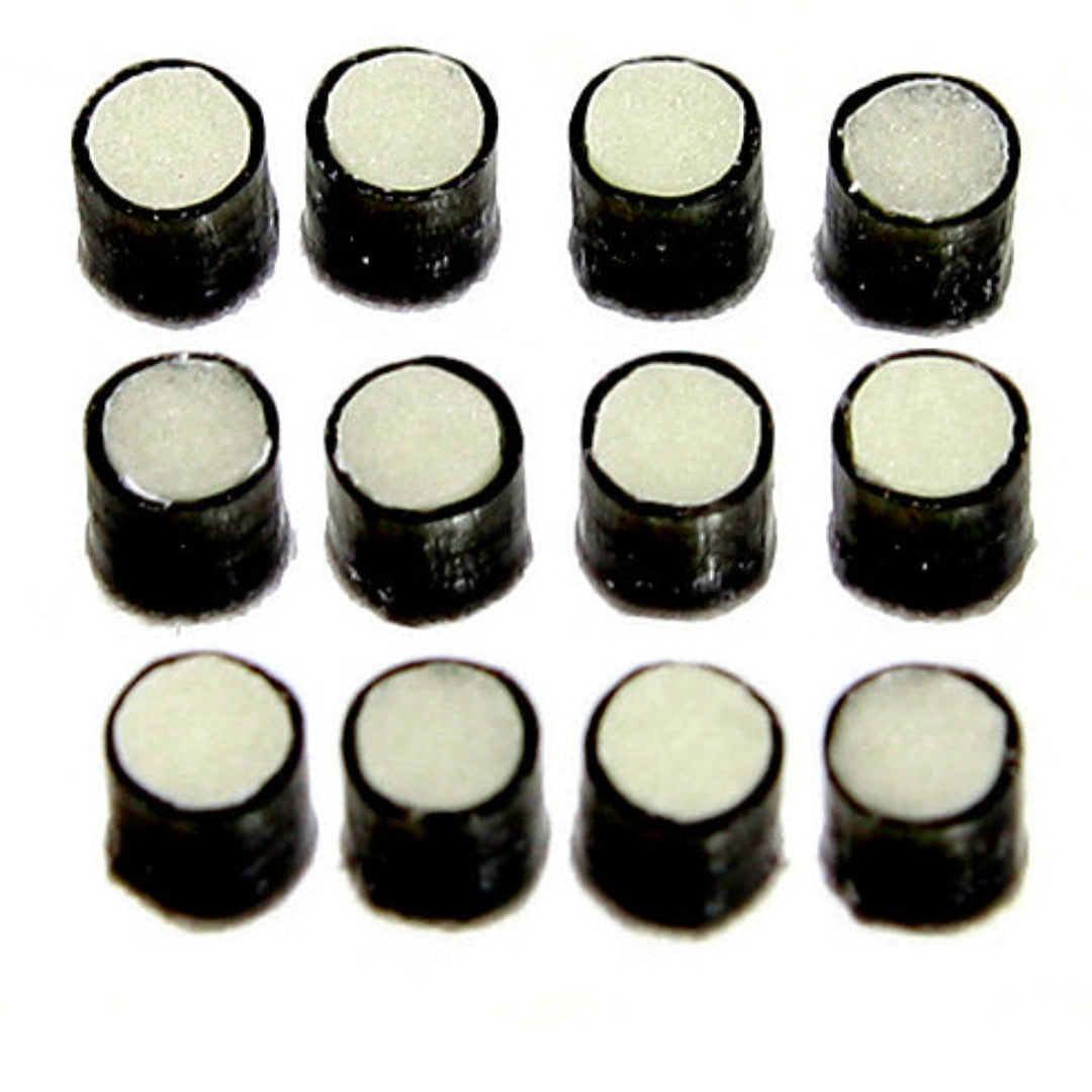Glow-In-The-Dark Fingerboard Dots (12), No Ring, 2.3mm