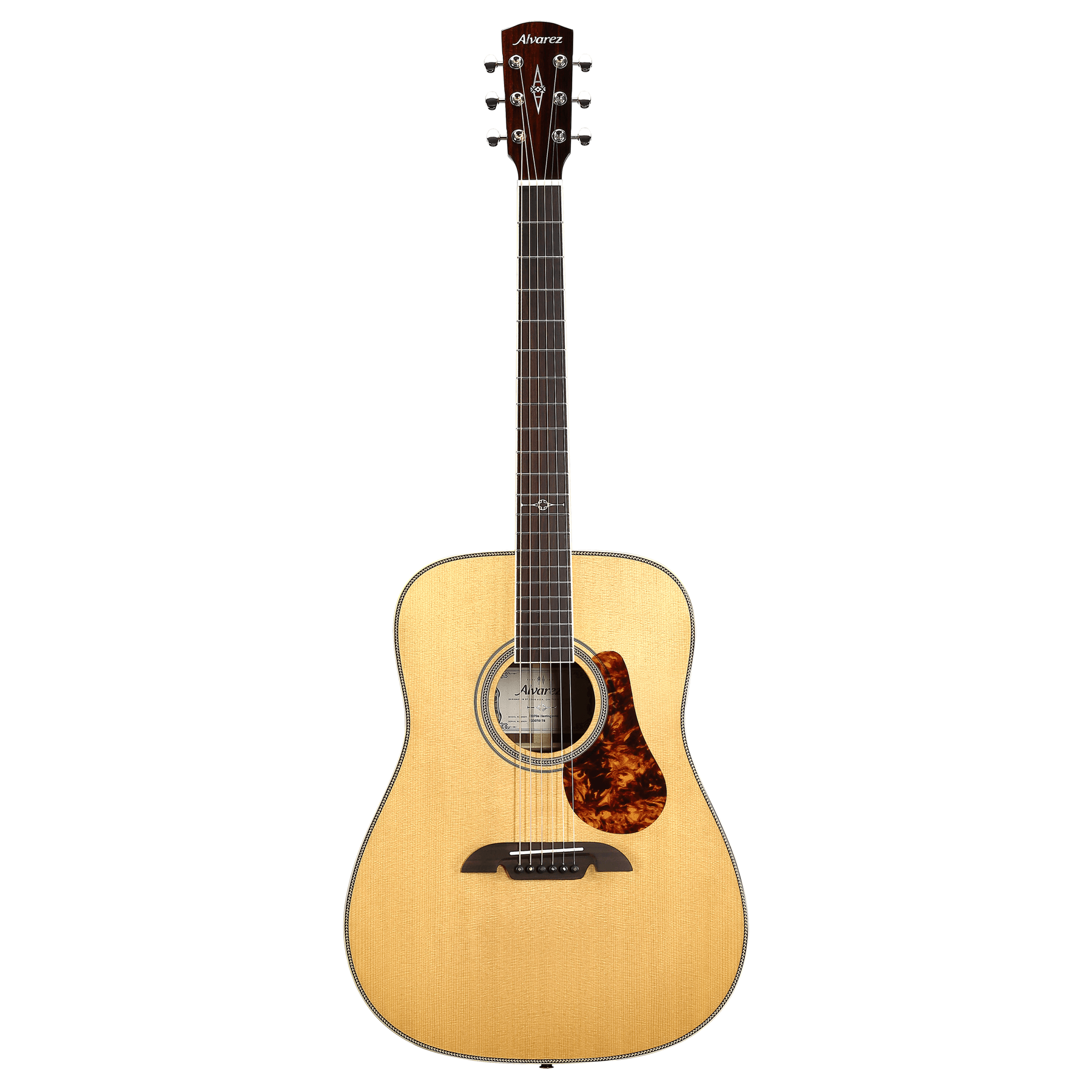 Alvarez MD70E Masterworks Dreadnought Acoustic-Electric Guitar, Herringbone