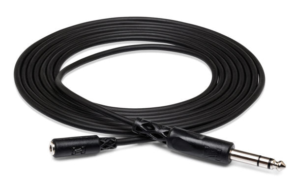Hosa 10' Headphone Adapter Cable, 3.5mm TRS to 1/4" TRS