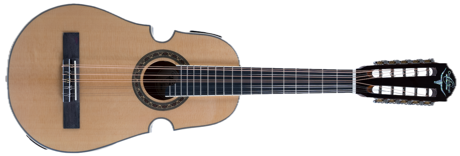 Oscar Schmidt Acoustic/ Electric Cuatro W/Bag, Natural Gloss