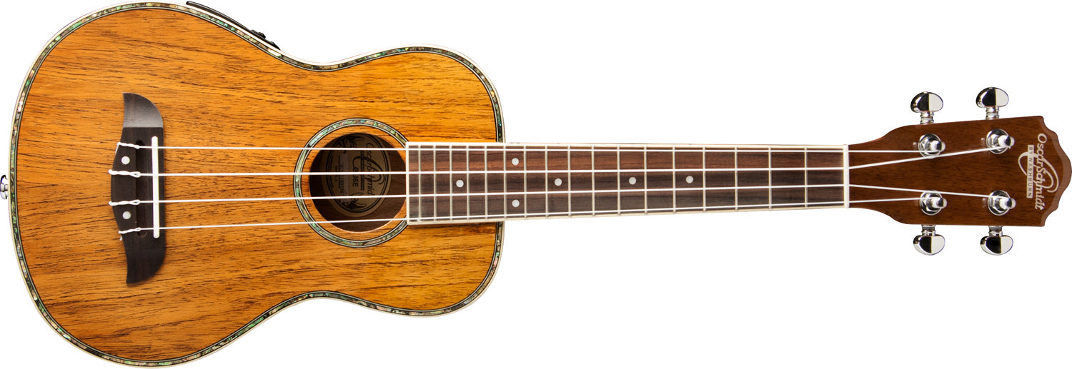 Oscar Schmidt OU5E Acoustic-Electric Koa Concert Ukulele w/ Gig Bag