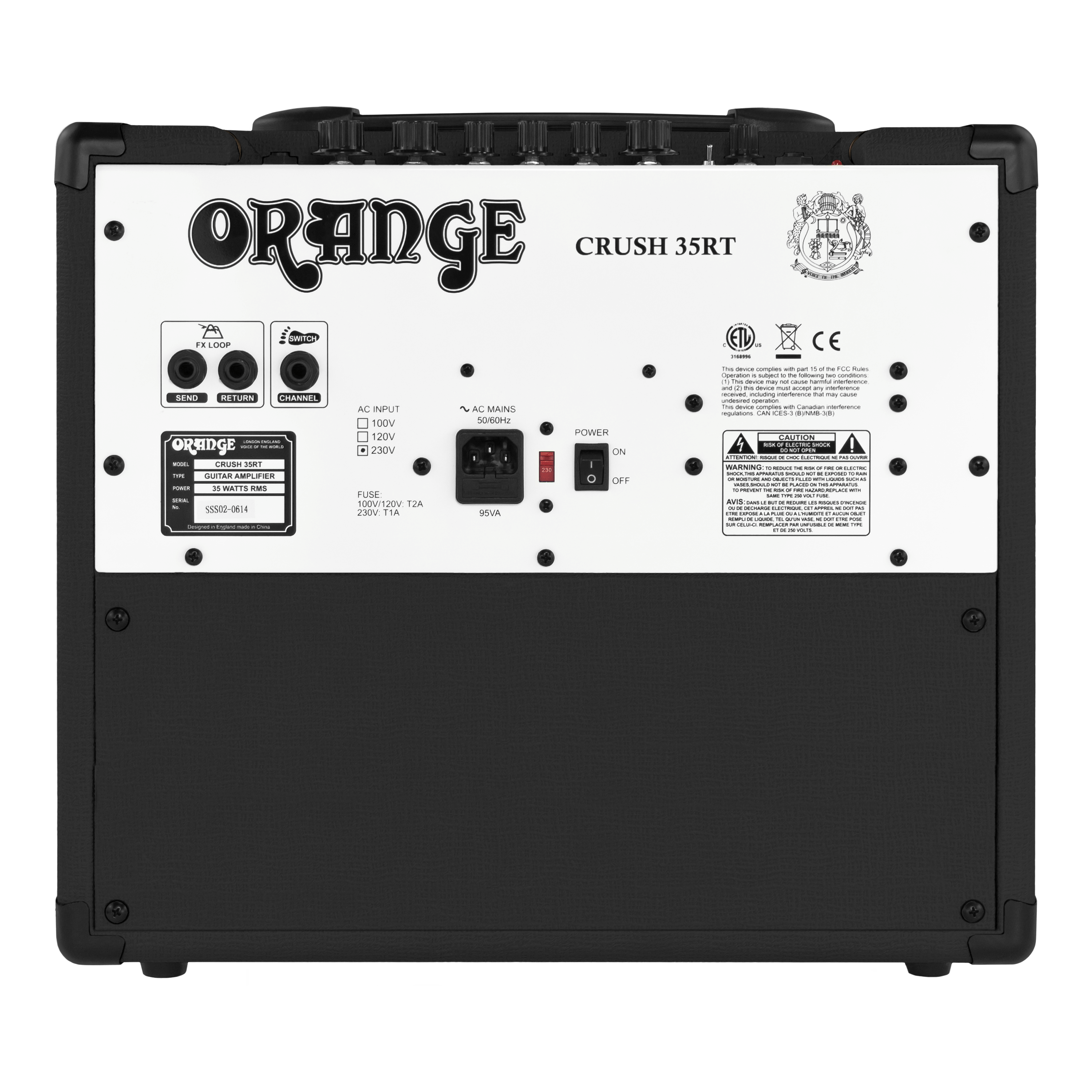 Orange Crush 35RT 35W 1x10" Combo Amp, Black