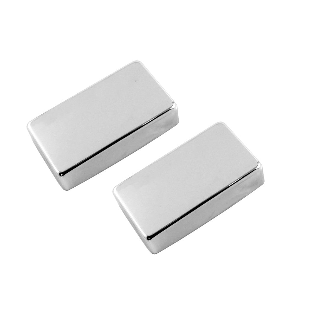 Metal Humbucking Pickup Covers (2), No Holes , Chrome