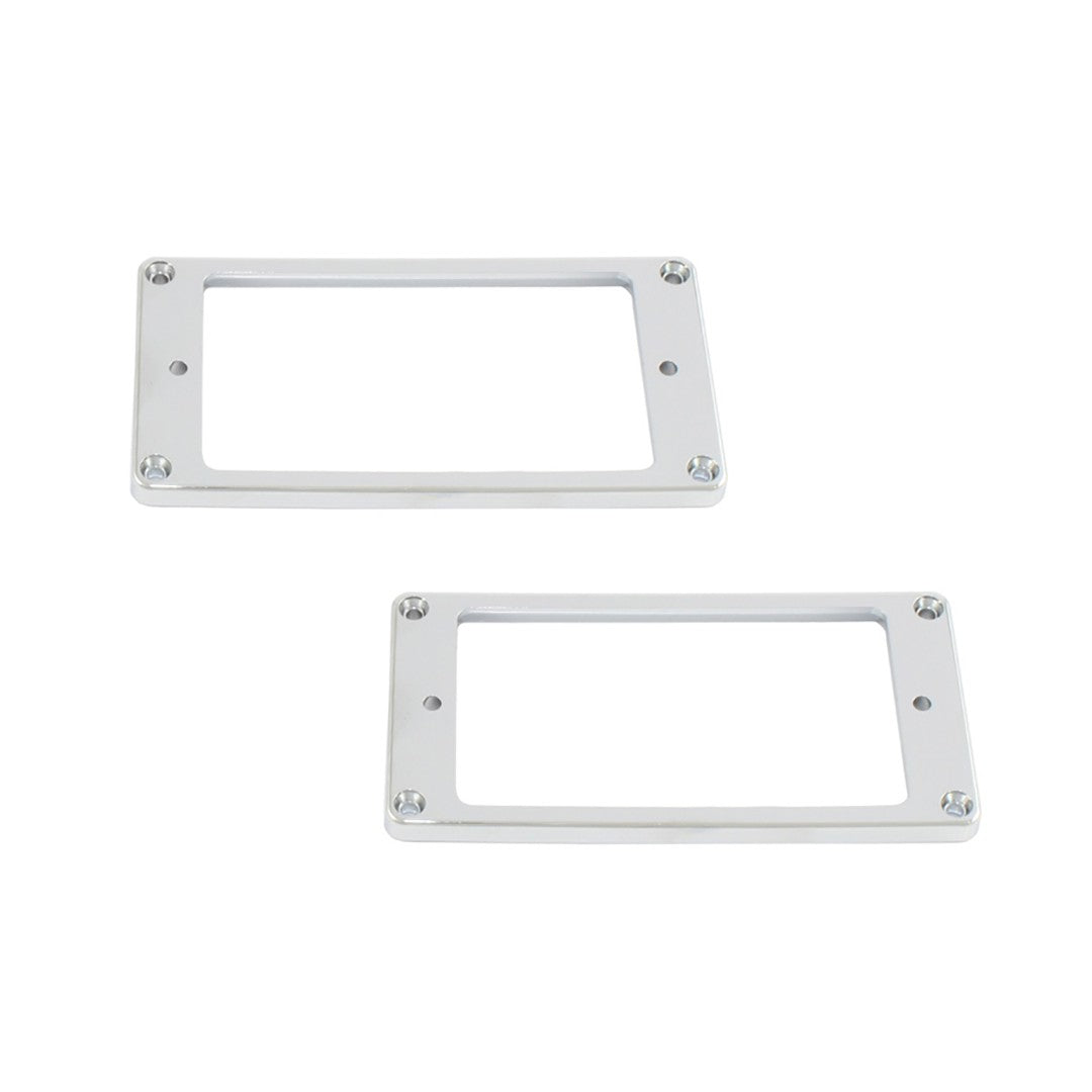 Flat Humbucking Metal Pickup Rings (2)