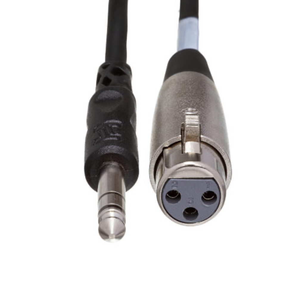 Hosa 5' Balanced Interconnect Cable, XLR3F to 1/4" TRS