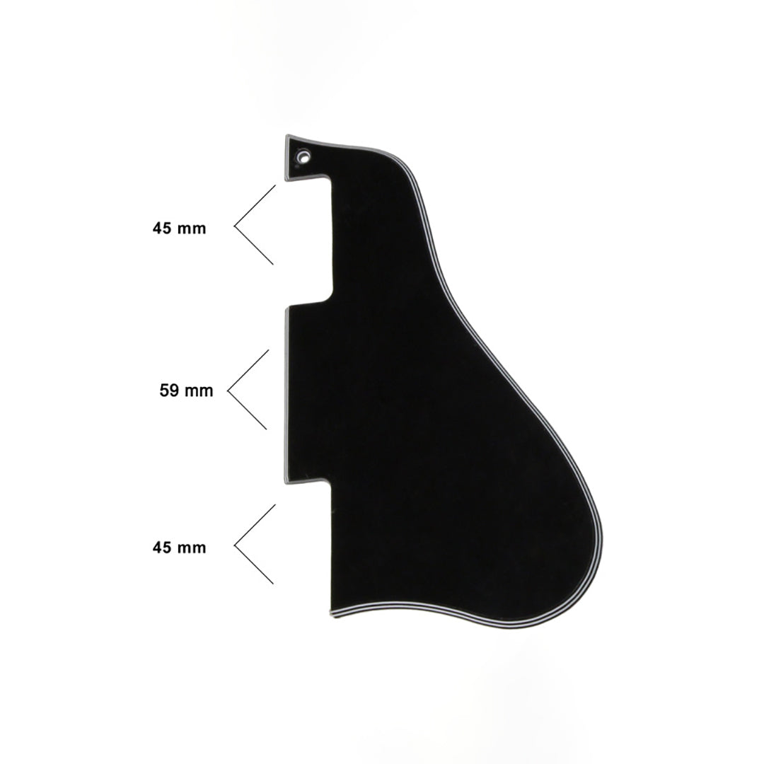 Pickguard for Gibson ES-335 Short, 5-Ply Black
