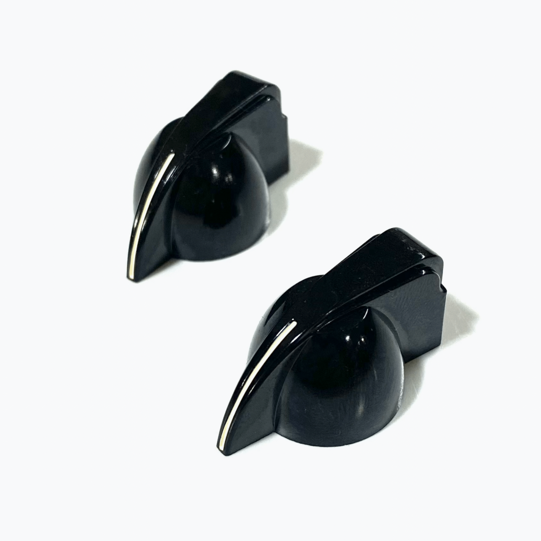 Chicken Head Pointer Knobs (2), Black