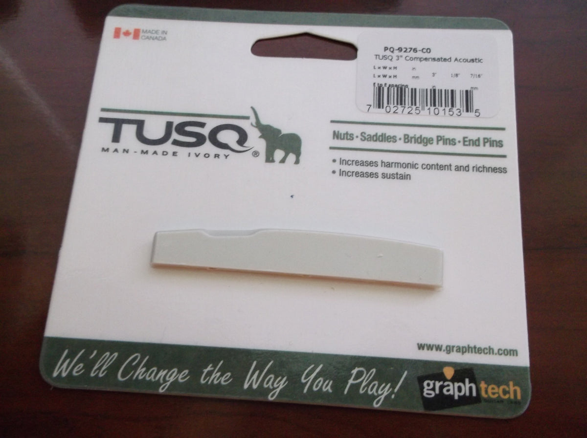 Graph Tech TUSQ 3" Compensates Acoustic Saddle