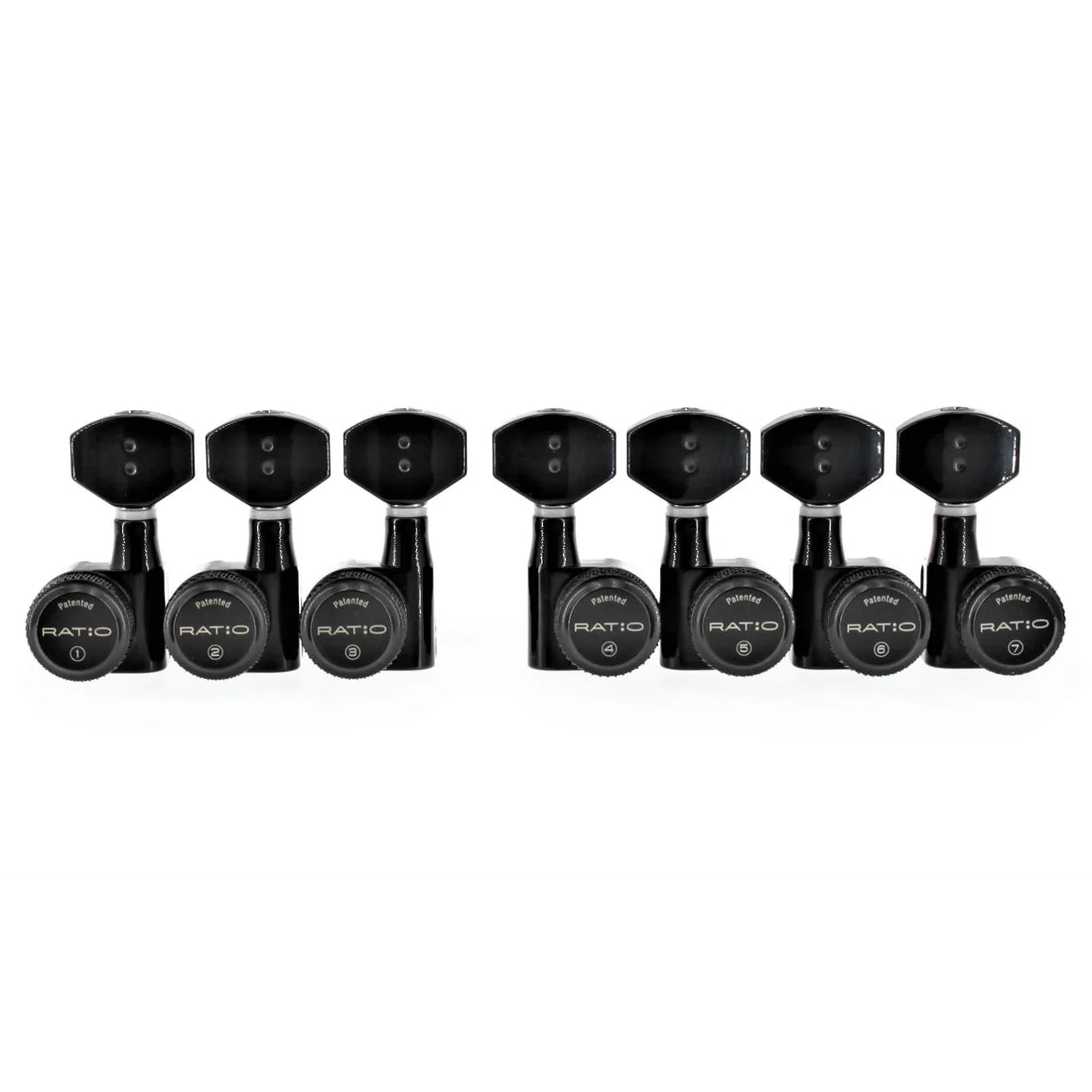 Graph Tech Electric Locking 4 + 3 Contemporary Mini Black