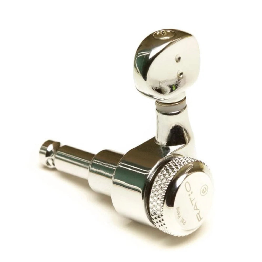 Graph Tech Ratio 6-inline, Lefty 2-Pin Staggered Classic Mini Locking Tuning Keys - CHROME
