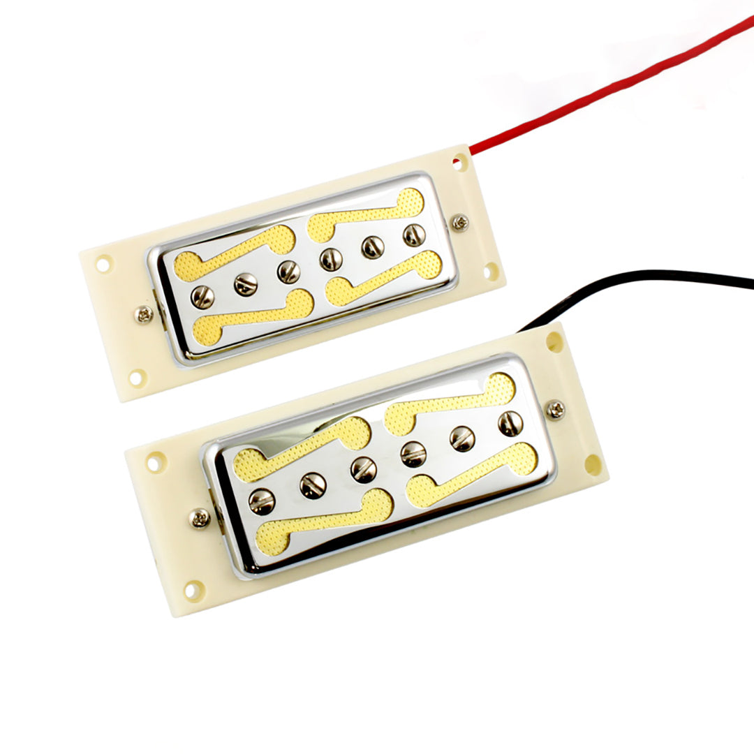 Gold Foil Mustache Pickup Set, Chrome