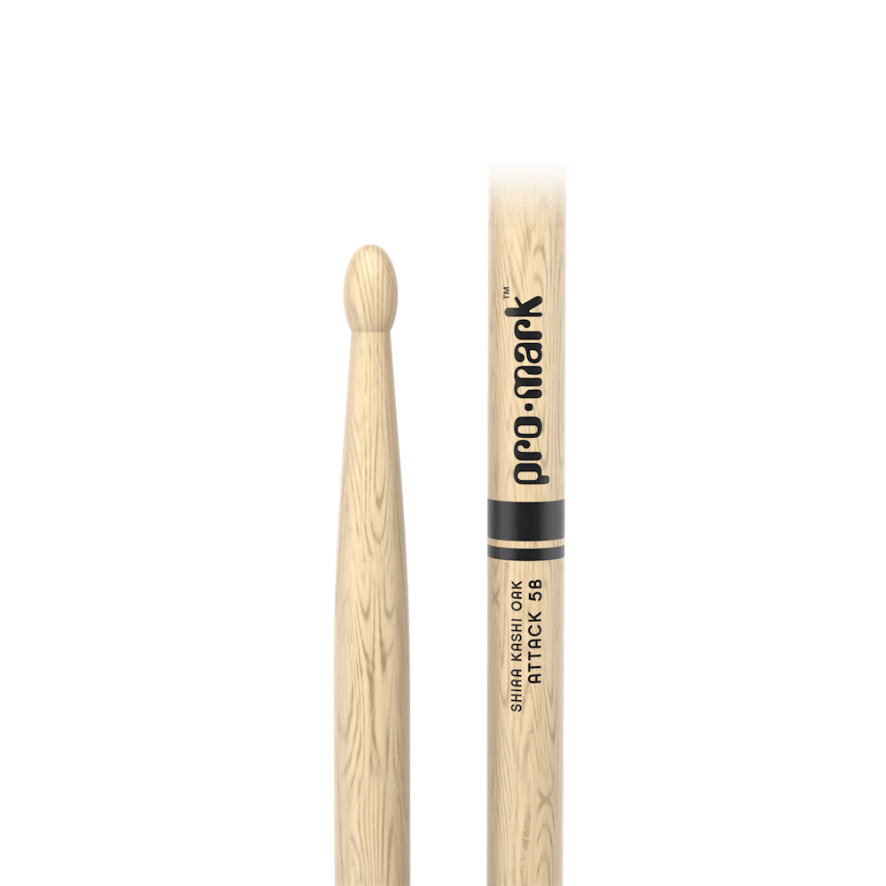 Promark Attack 5B Oak Drumsticks, Wood Tip