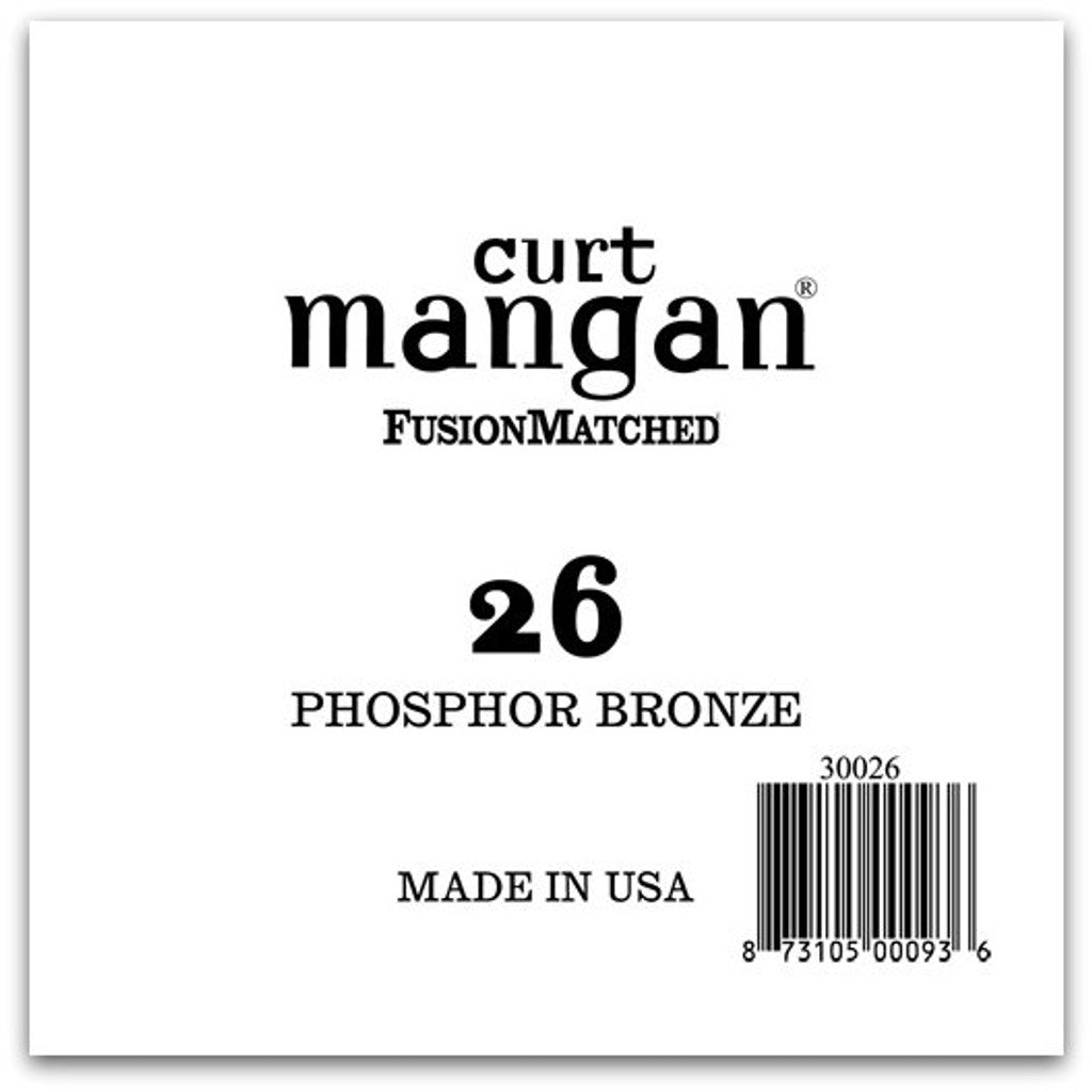 Curt Mangan .026 Phosphor Bronze Single String