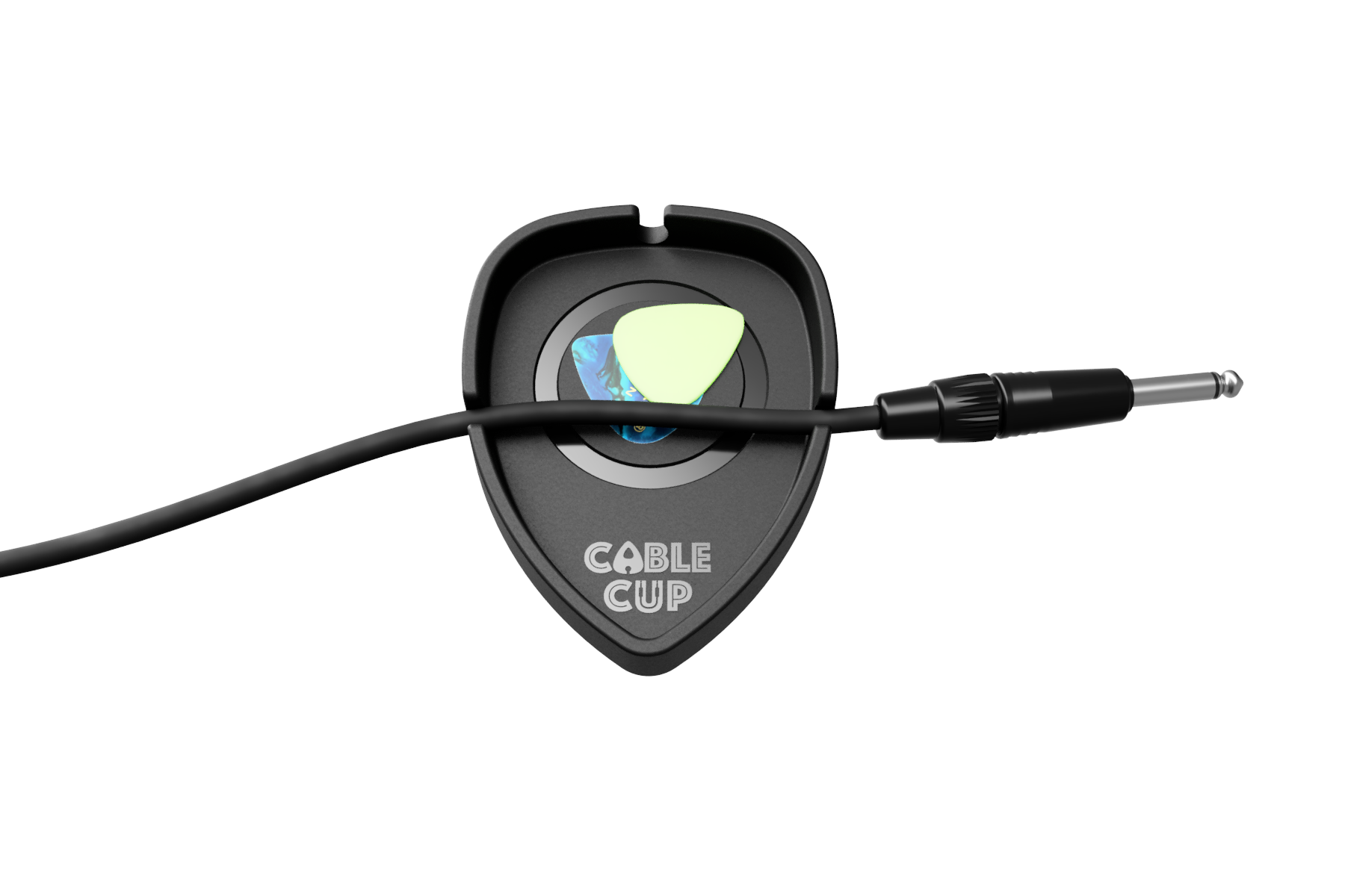 Cable Cup Pick & Cable Holder, Pick Shape
