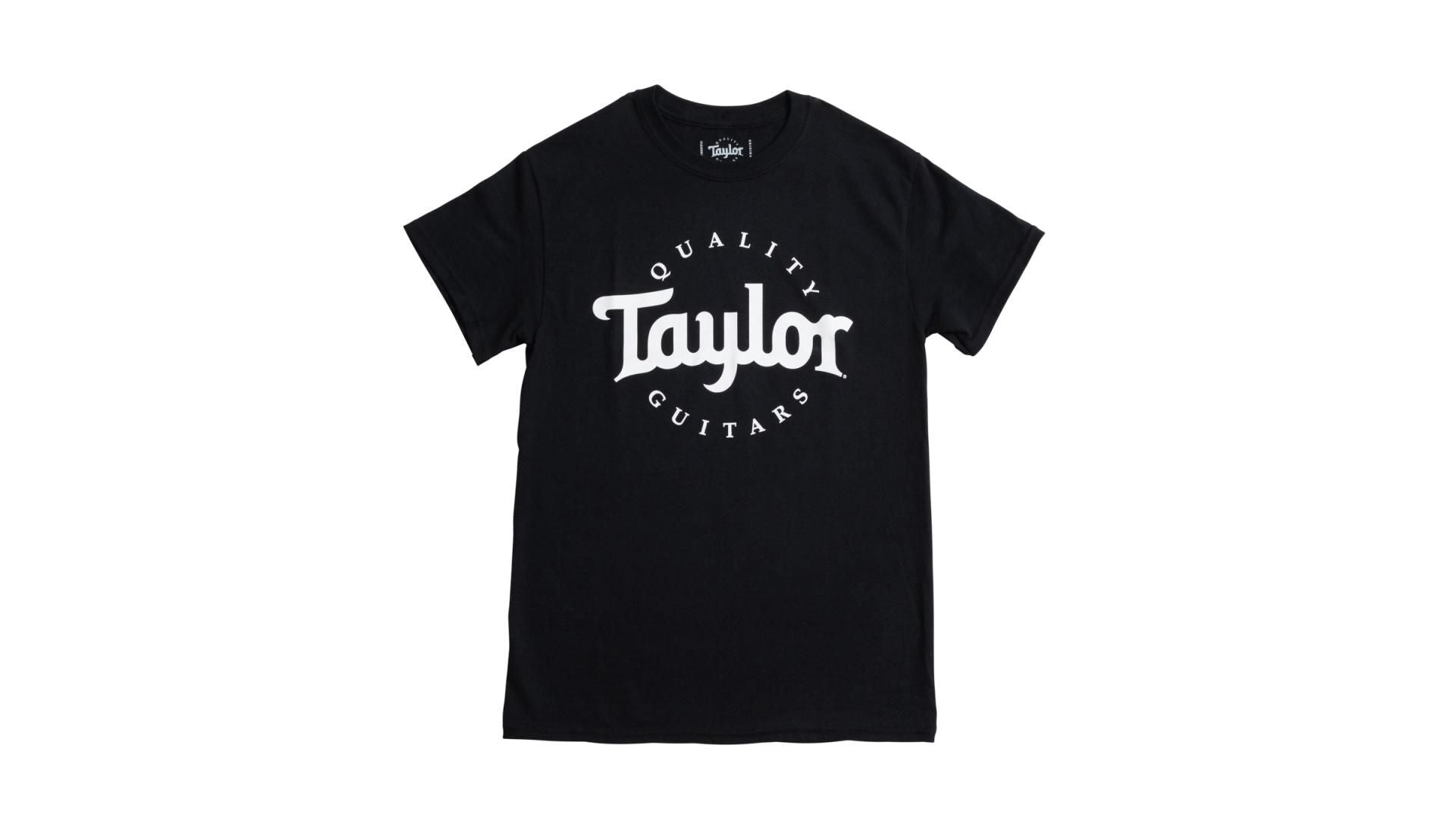 Taylor Men's T-Shirt, Black/White Logo
