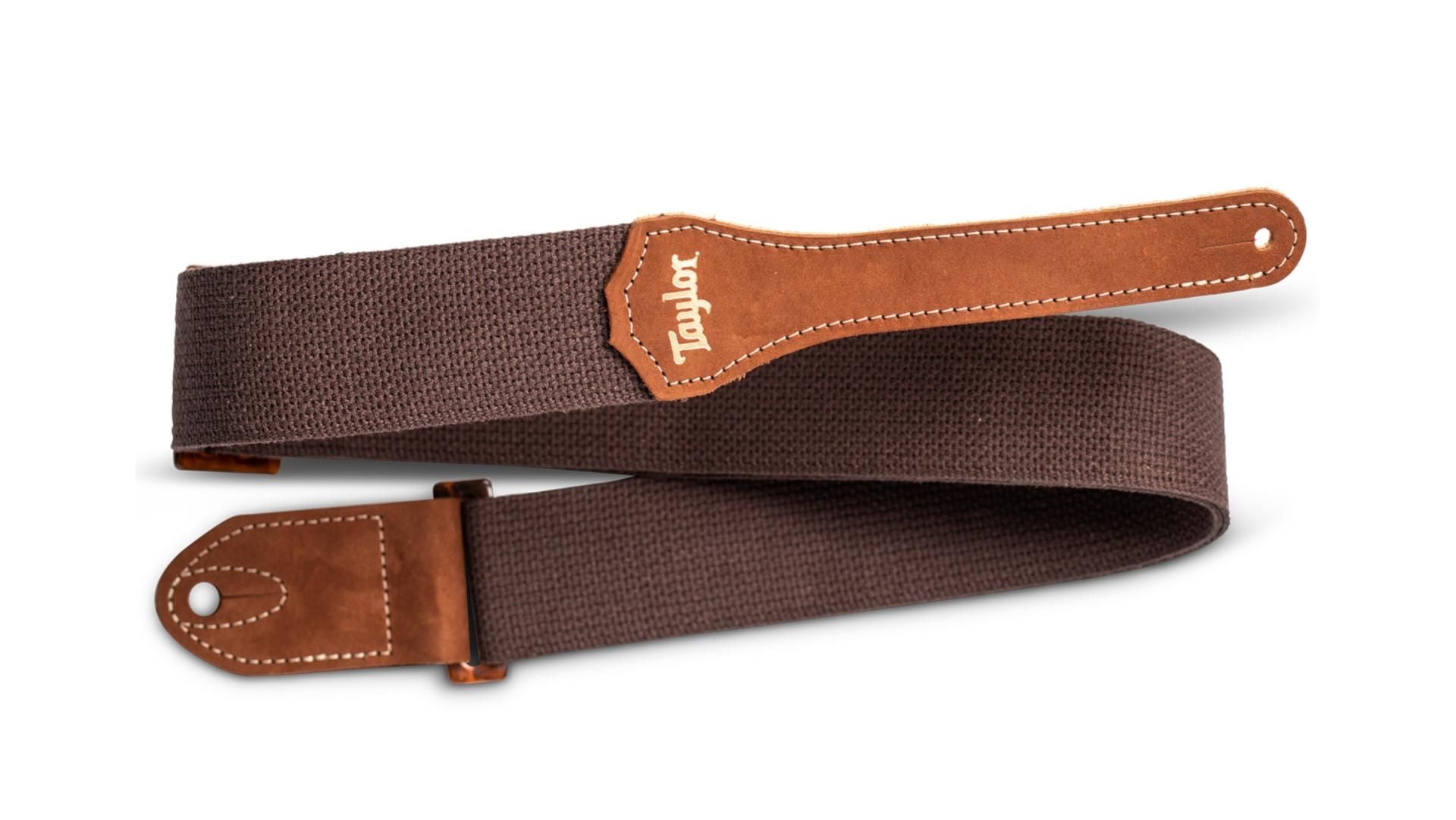 Taylor 2" Cotton Guitar Strap for GS Mini w/ Amber Buckle