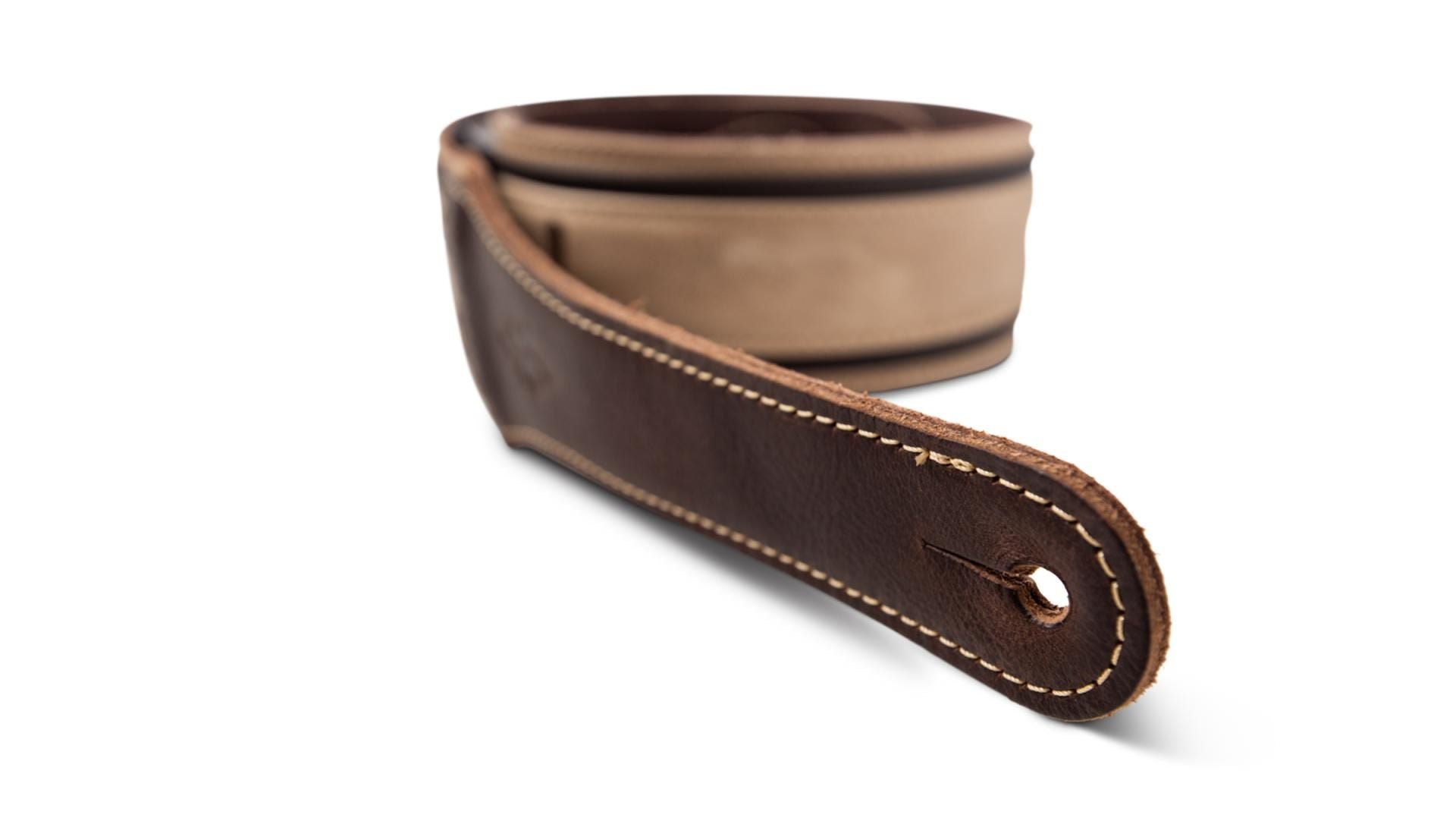 Taylor Reflections 2.5" Leather Guitar Strap, Spruce/Ebony