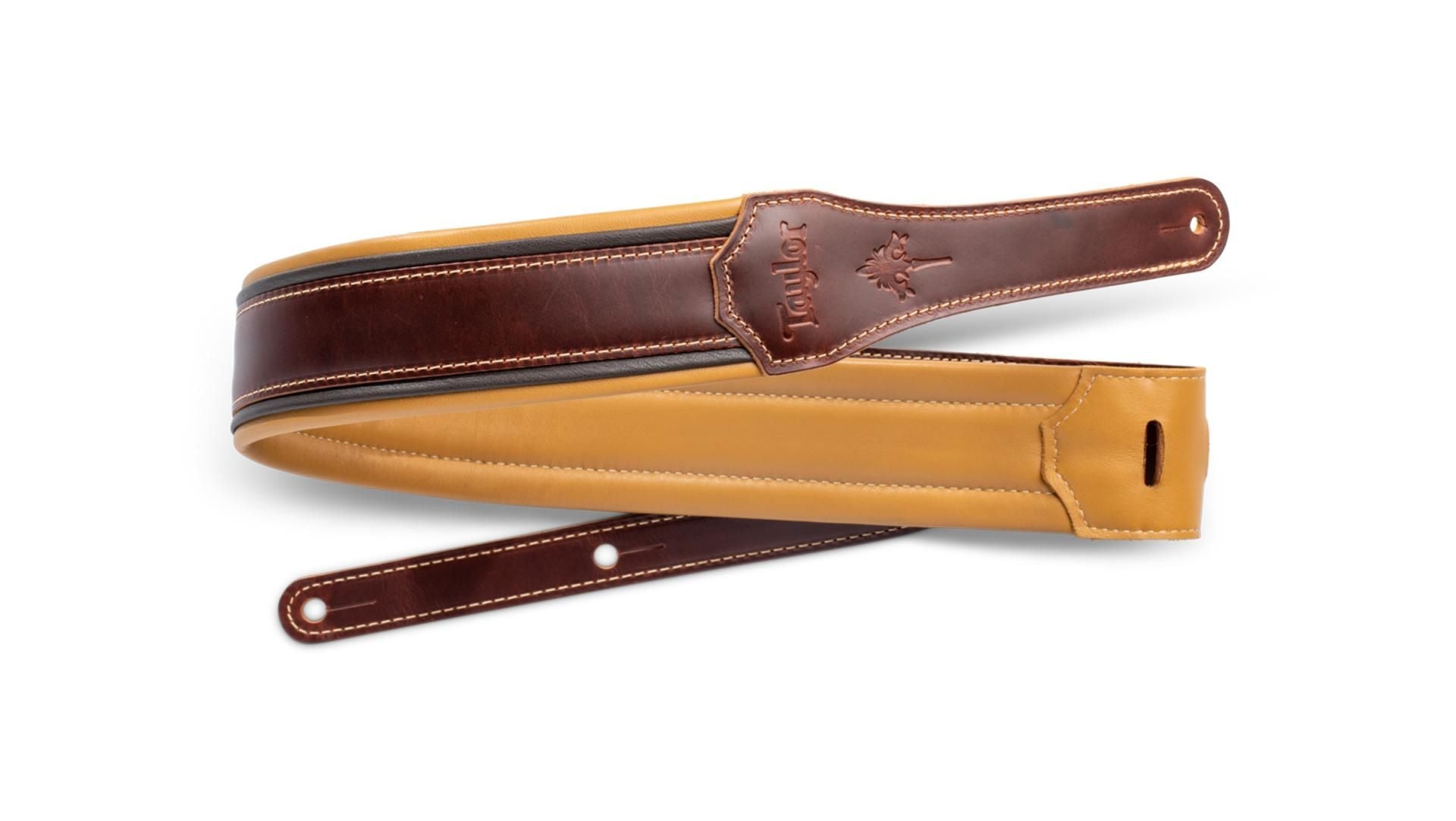 Taylor Ascension Leather Strap, Cordovan w/ Black & Butterscotch Trim
