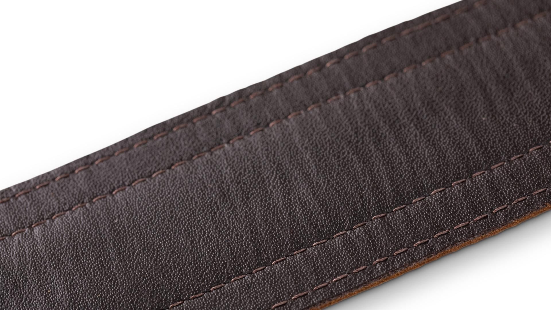 Taylor Fountain 2.5" Leather Guitar Strap, Weathered Brown