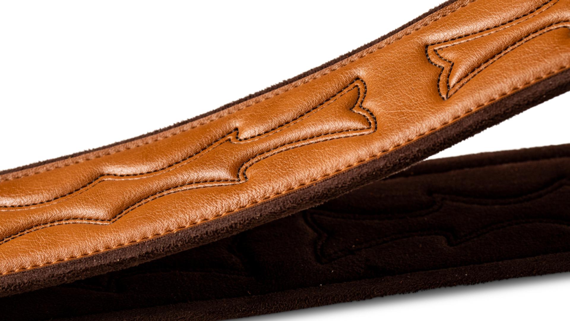 Taylor 2.75" Vegan Leather Guitar Strap, Tan w/ Embossed Logo