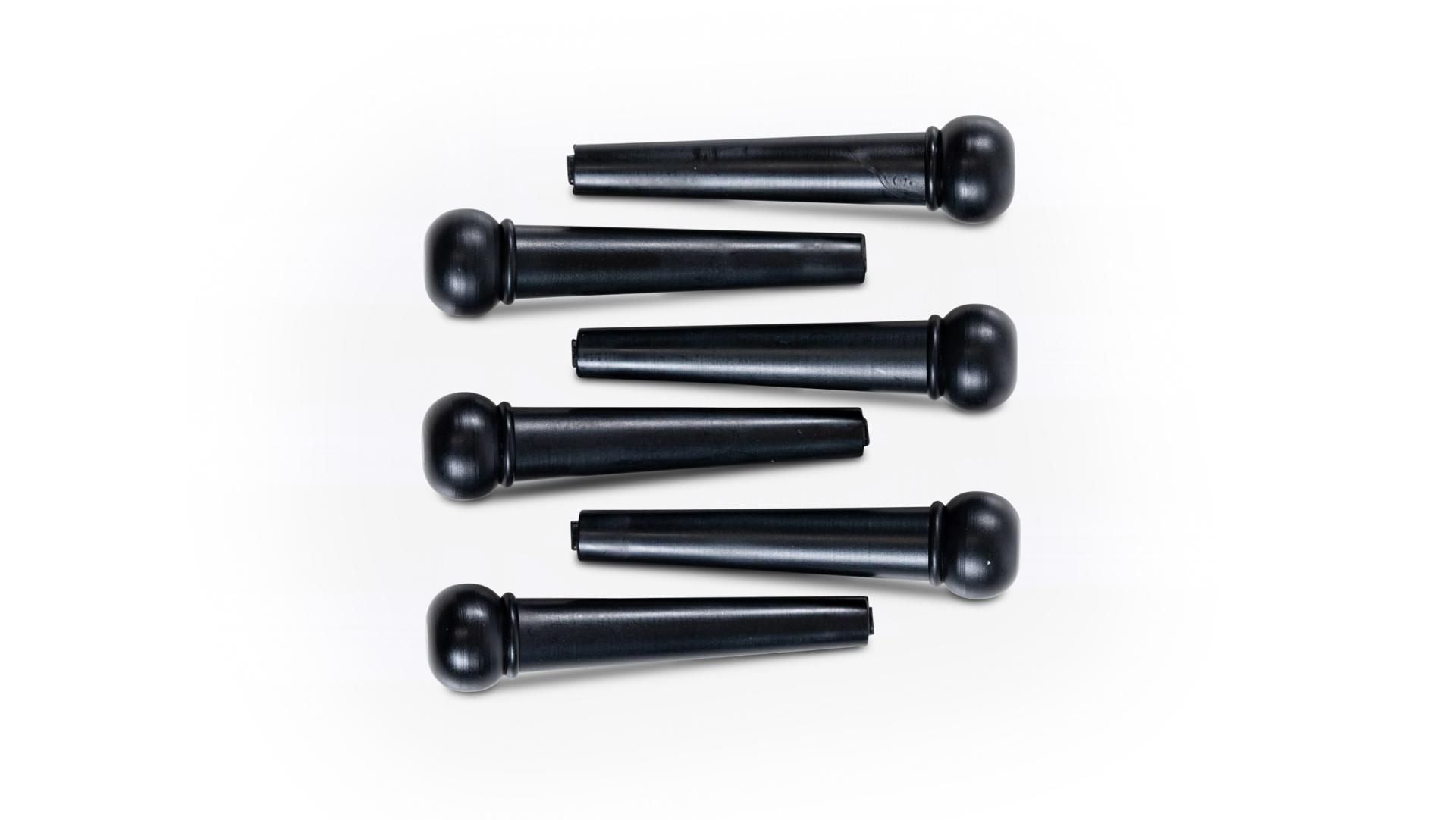 Taylor Bridge Pins (6), Black Plastic