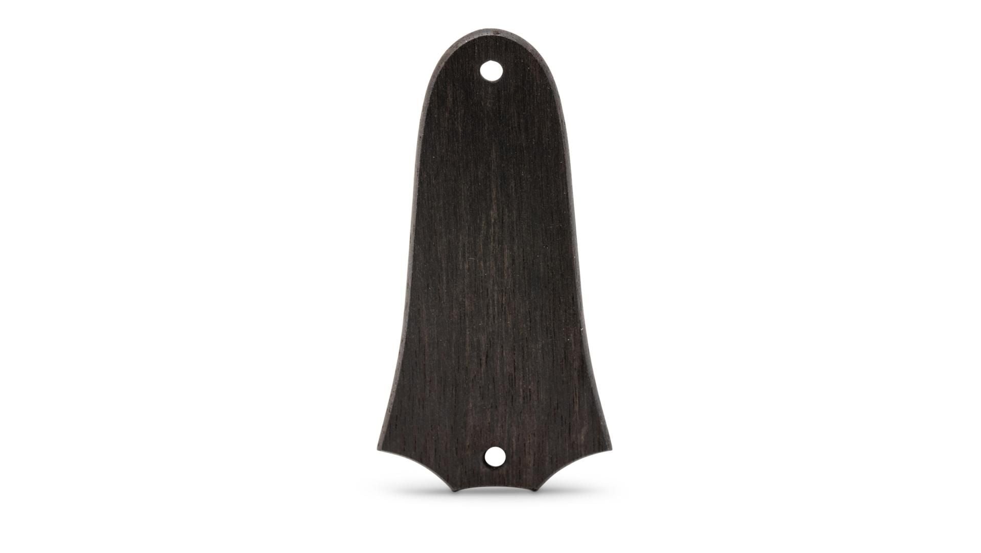 Taylor 2-Hole Truss Rod Cover, Crelicam Ebony, 1.80" Mounting, 2.17" Long