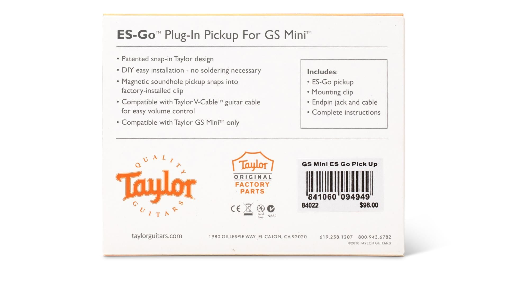 Taylor ES-Go Magnetic Soundhole Pickup for GS Mini